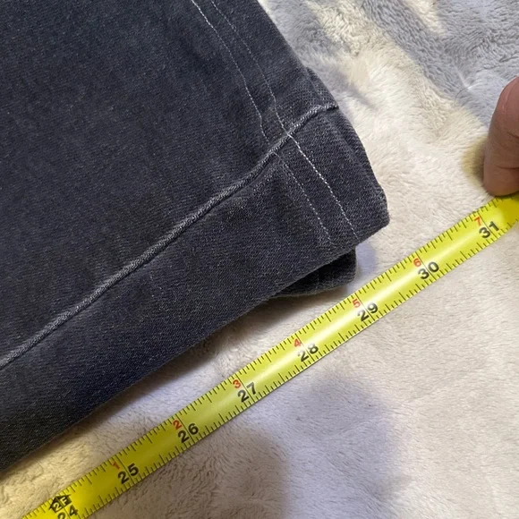 A117. Black high rise Wide Leg Jeans - have been altered size 26 - Picture 14 of 14